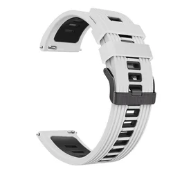 Premium 22mm Silicone Smartwatch Band - Black for Huawei GT2 Pro 46mm (C)