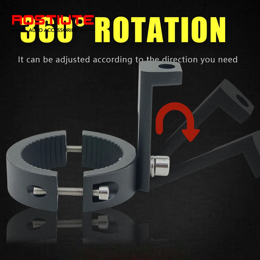 Motorcycle Fog Bracket 20-38MM/38-60MM Auxiliary Motorcycle Headlight Support Stand Fixation Motospotlights Mounting Bracket motorcycle light bracket motorcycle headlight clamp motorcycle headlight mount