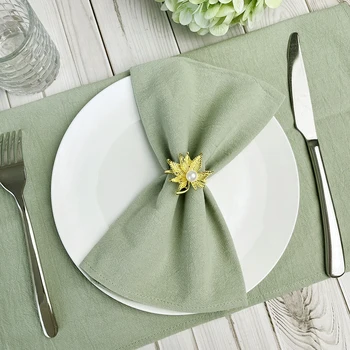 Lot de 6 serviettes en tissu de coton 30x45cm, décoration de noël et du nouvel an, Serviette de cuisine, serviette de thé, décoration de Table de mariage pour la maison 1