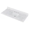 48" x 22" Stone Vanity Top with Sink and 8 Inch Faucet Holes Durable Easy Installation Elegant Design Fits Most Standard 48" 1