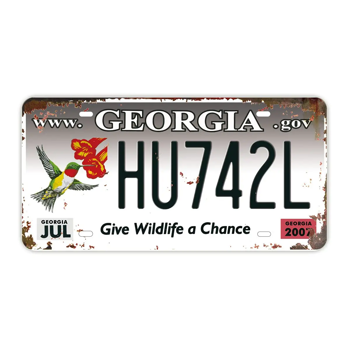 

Replica Vintage License Plate, State of Georgia, Embossed Novelty Metal Number Tags, Prop Car Registration Plates, 12x6 Inch