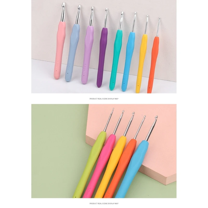 Crochet Hooks Knitting Needles Set Ergonomic Crochet Hook Set with