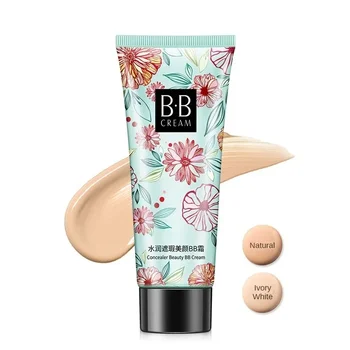 Correttore liquido BB Cream impermeabile Opaco Copertura completa Cicatrici da acne Cerchi scuri Fondotinta Sbiancante Cosmetici per trucco duraturo 1