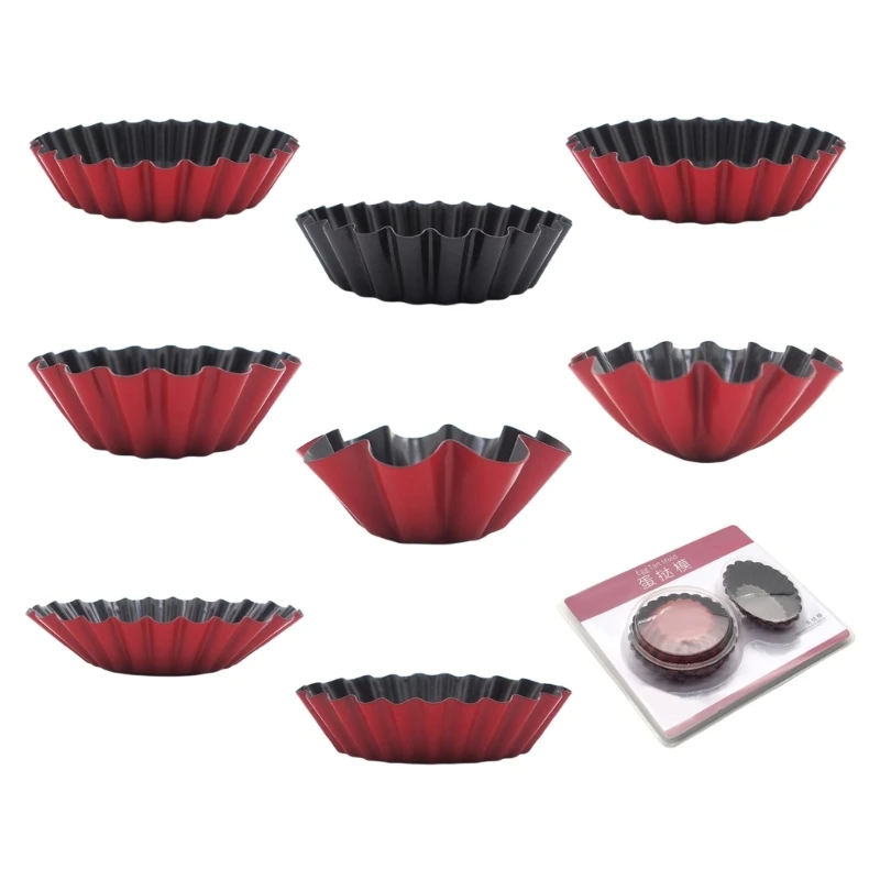 

Baking Mold Muffins Baking Cup Egg Tart Mold Reusable Cake Muffins Mold 9 Styles G5AB