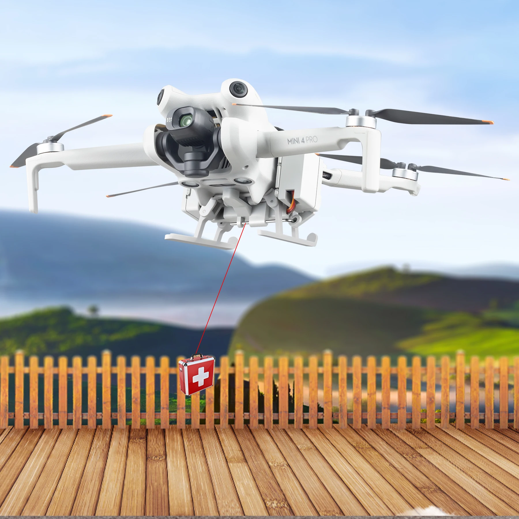 AirDrop System For DJI MINI 4PRO Drone Thrower Wedding Ring Accessories
