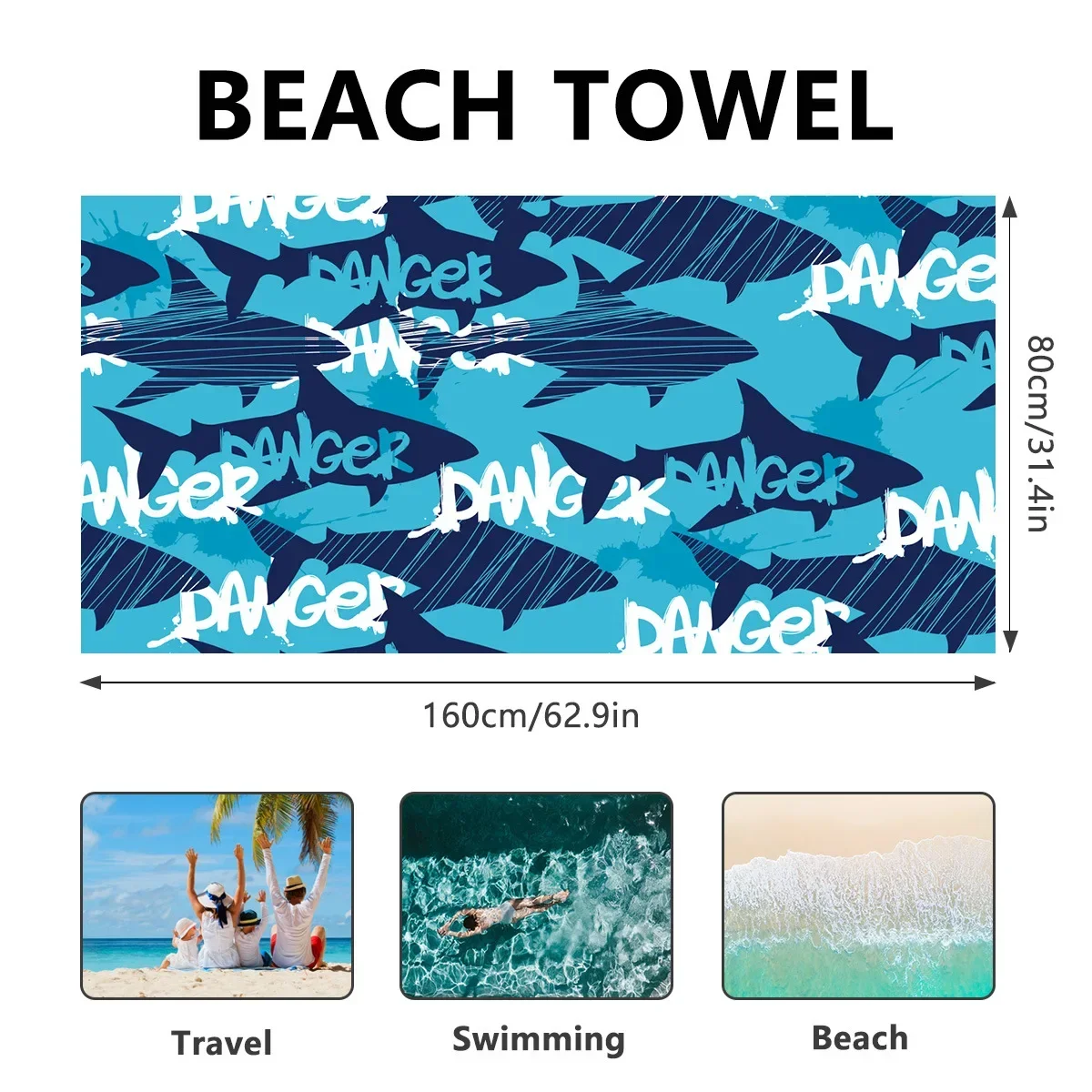 Portable Quick-drying Beach Towel Absorbent Sports Towel_voghion.com