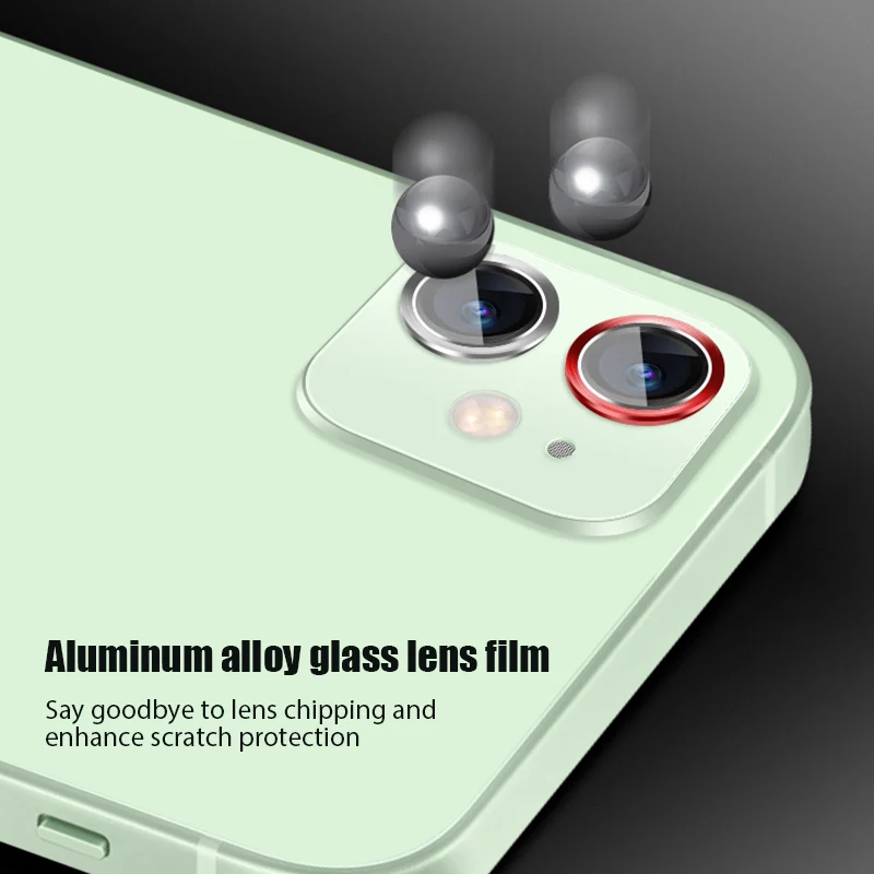 Protetor de lente de câmera de anel de metal para iPhone 16 Vidro protetor iPhone 15 13 Pro Max 11 14 Plus 12 Mini Lente Protetor de tela_voghion.com