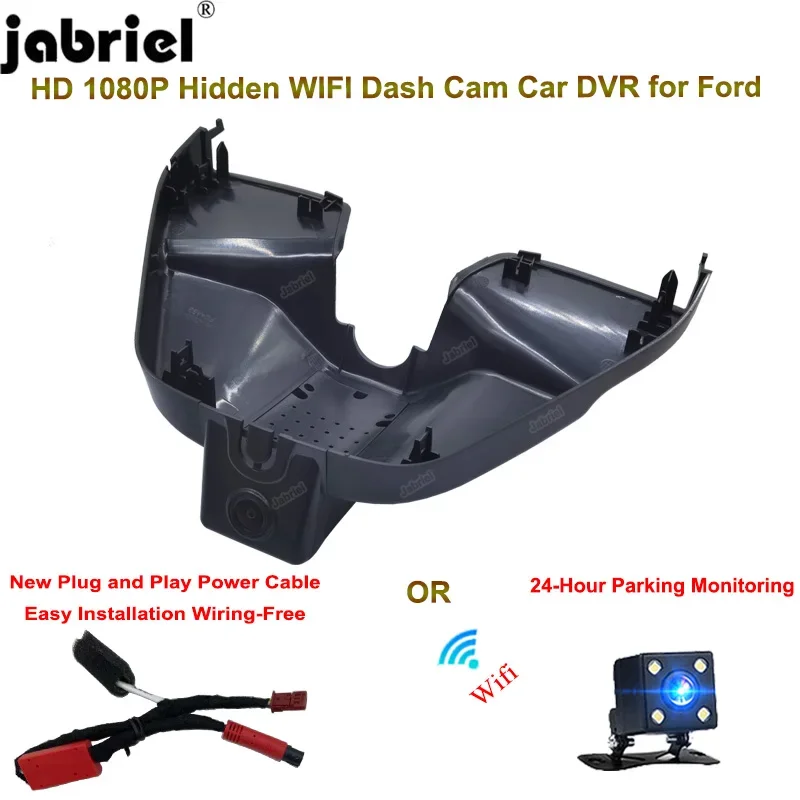 Jabriel Per Ford Mondeo Evos Dash Cam Camera 2021 2022 2023 204 Per Lincoln Z Wifi Hd 1080P Videoregistratore Dvr Per Auto Plug And Play