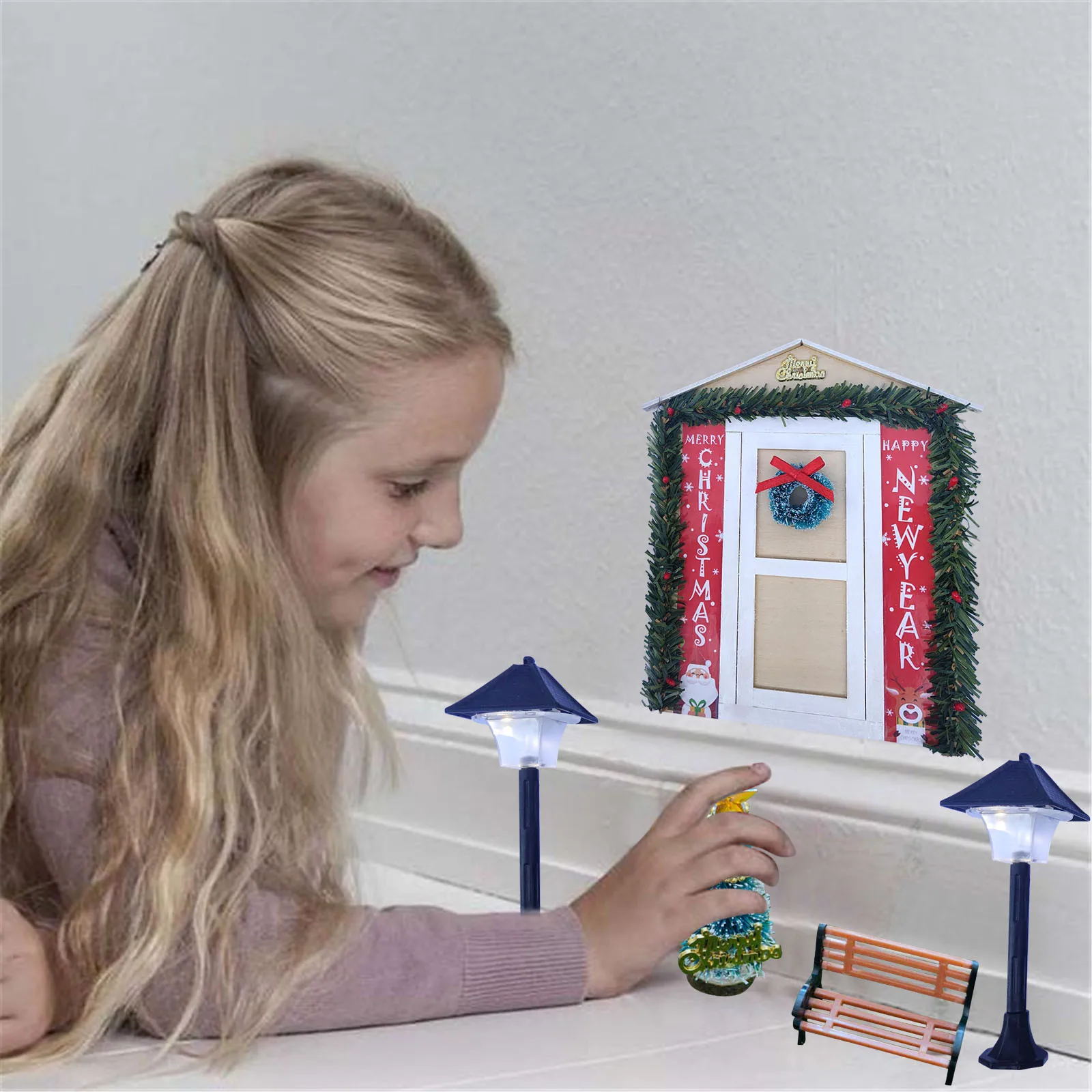 

Декоративные украшения, набор карликов, миниатюрный Рождественский домашний декор «сделай сам», статуя слона для сада