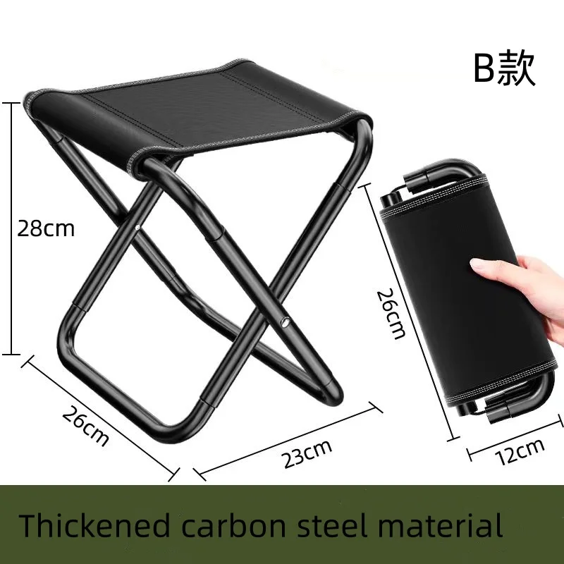 Folding Stool,Folding Chair Outdoor folding stool portable fishing chair camping chair folding camping small bench patio