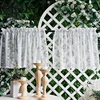 Korean Sweet Lace Flowers Short Curains for Kitchen Bottom Lace/Balls Half Curtains Geometric Pattern Curtains for Bedroom #A429 2