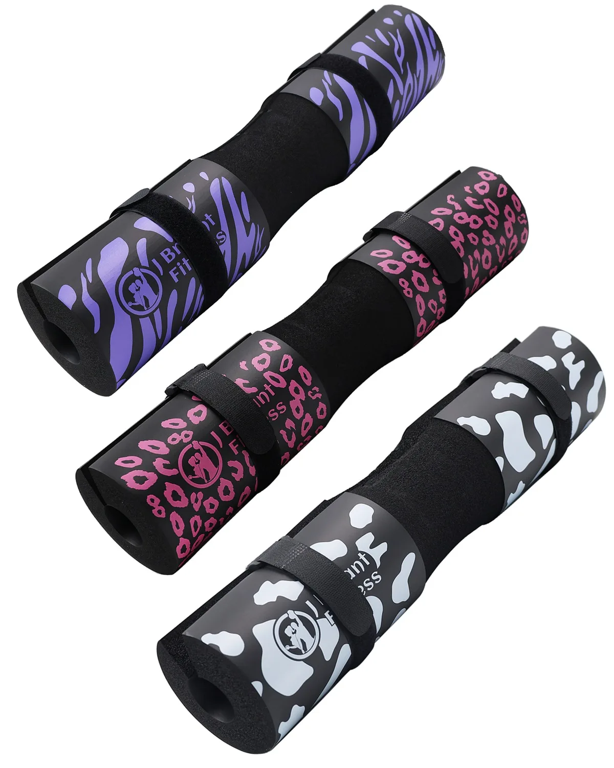 Barbell Pad with Cow Print for Hip Thrusts, Squats Lunges Neck & Shoulder Squat Bar Pad Cushion Support Foam for Extra Comfot 2
