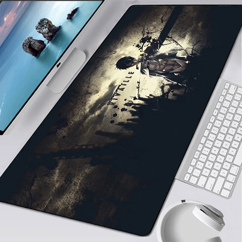 

Attack On Titan Anime Large Mouse Pad XXL Gaming Accessories Keyboard Desk Mat Computer Carpet Pc Game Rubber Non-slip Mousepad