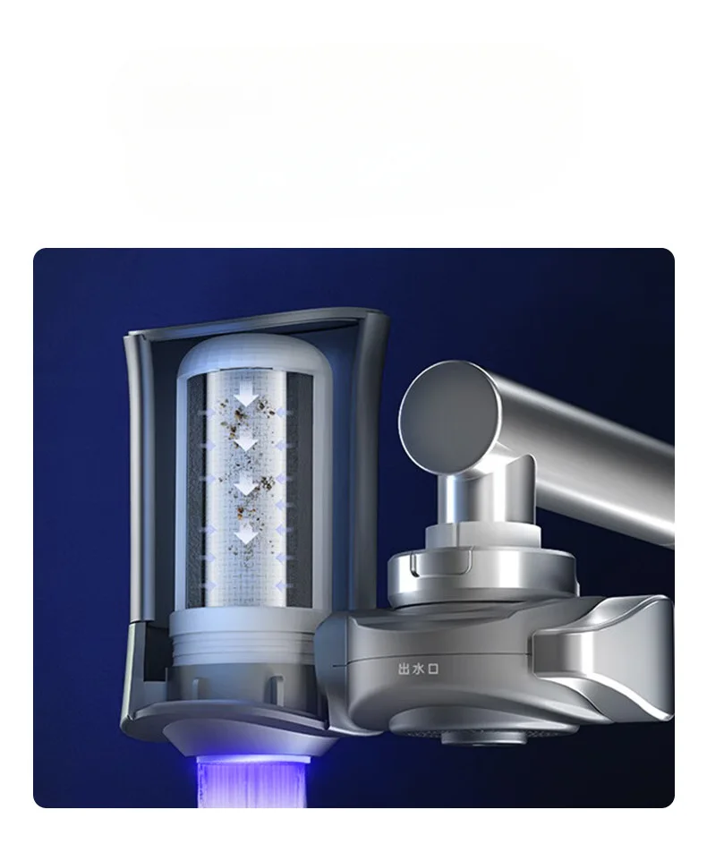 Water-power sterilization faucet water purifier Ultraviolet deep sterilization 6-stage fine filtration water purifier filter water purifier faucet