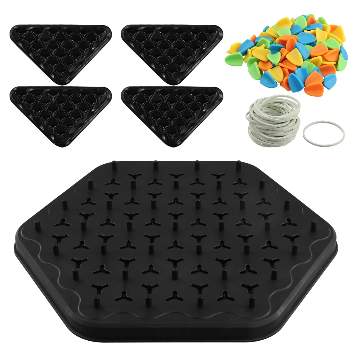 Chain Triangle Chess Game Triggle Rubber Band Game Educational Interactive Game Battle Set for Family Party Gifts 3