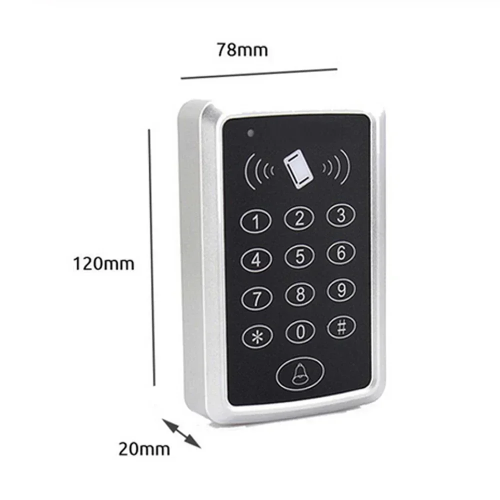 125KHz RFID Access Control Keypad EM Card Reader Door Access Control System Door Lock Opener Keyboard System Sliding Locks