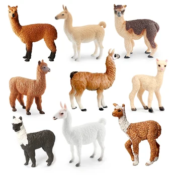 White Alpaca Llama Figurine 1