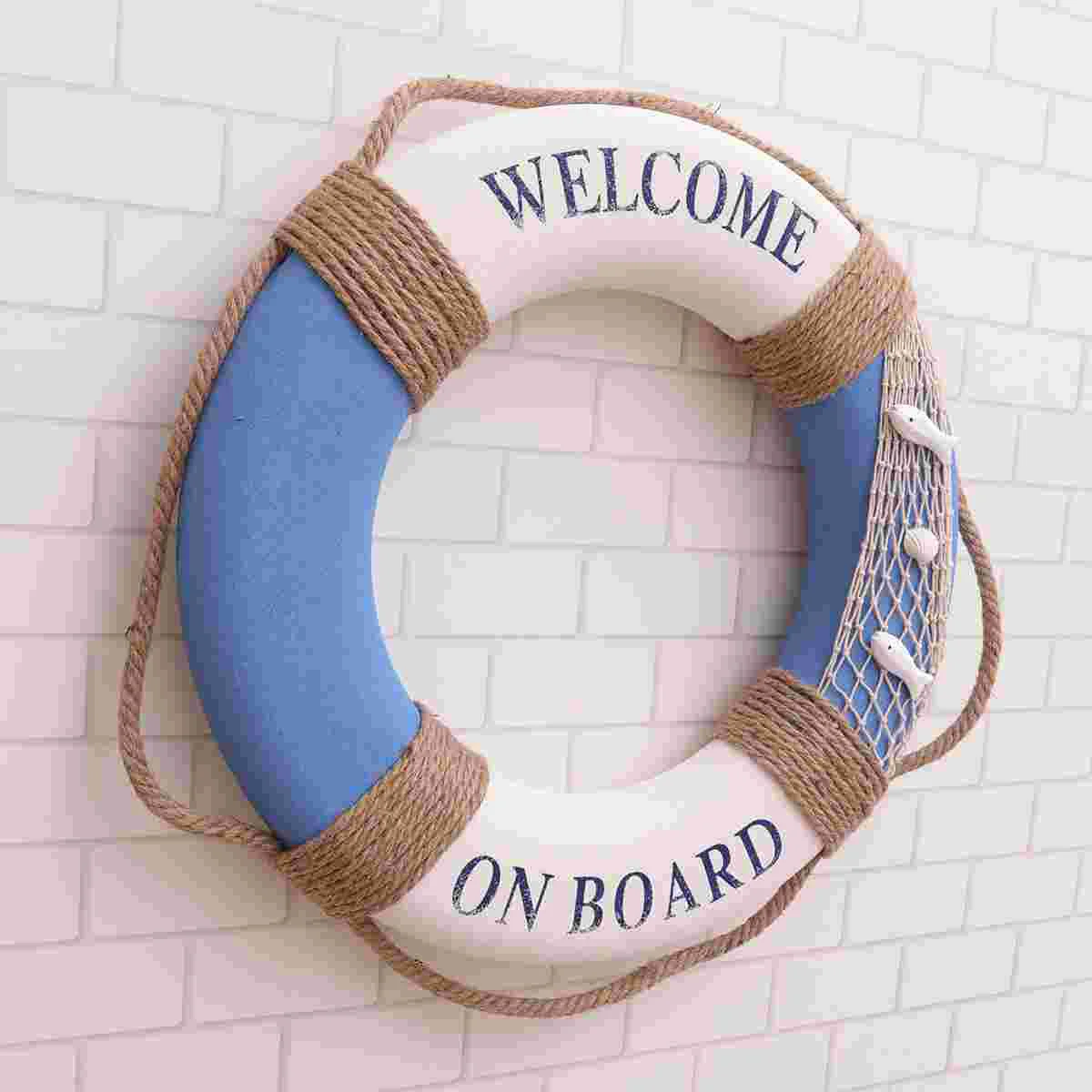 

Welcome Sign Home Decor Wall Inflatable Dolls Decorations Door Hanging Seaside Ornament