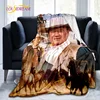 John Wayne Blanket Super Soft 3D Printed Famous Cowboy Actor John Wayne Flannel Blanket Home Bedroom Washable Warm Lazy Blanket 4