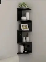 Corner Shelf - 5/2-Tier Corner Floating ShelvesWall Easy Assemble Wall Corner Shelves Bedrooms Living Room Decorations Bookcase 2