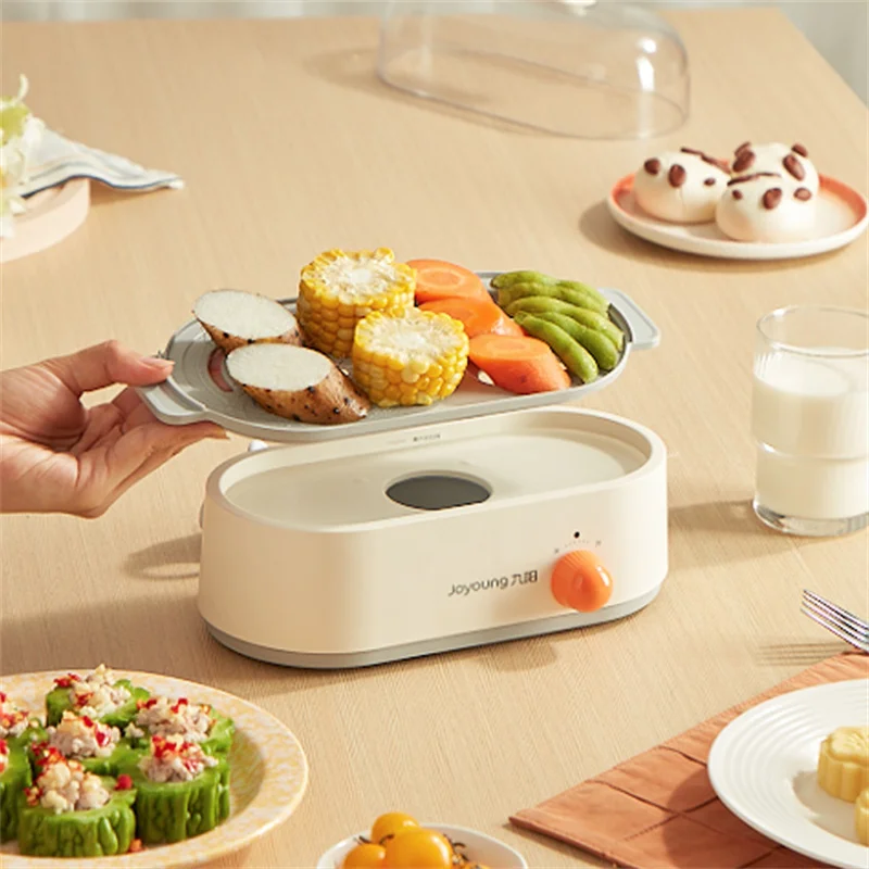 Household Steamer Electric Steam Pot Household Small Electric Food Steamer Mini Portable Breakfast Machine Multi-functional Cooker