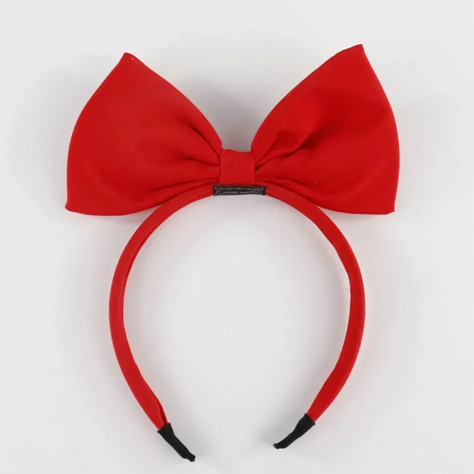 Cute Girls Red Big Bow Headband Snow White Cosplay Props Headwear for Kids Head Hoop Pirncess Headband Hair Aceessories 3