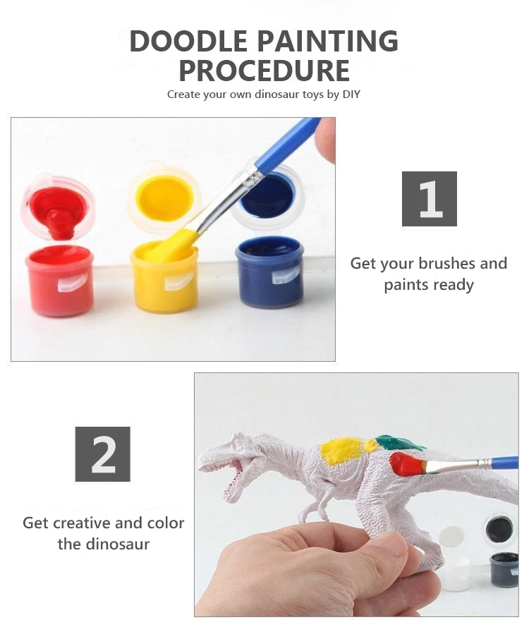 DIY Paintable Dinosaur Set 2