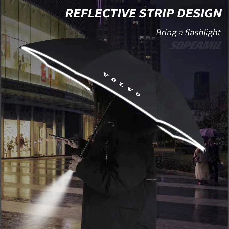 Car Windshield Sunshade Volvo XC40 XC60 XC70 XC90 V40 V60 V70 V90 S40 S60 S80 S90 C30 C70 Car Led Light Umbrella Automatic Folding Sunshade