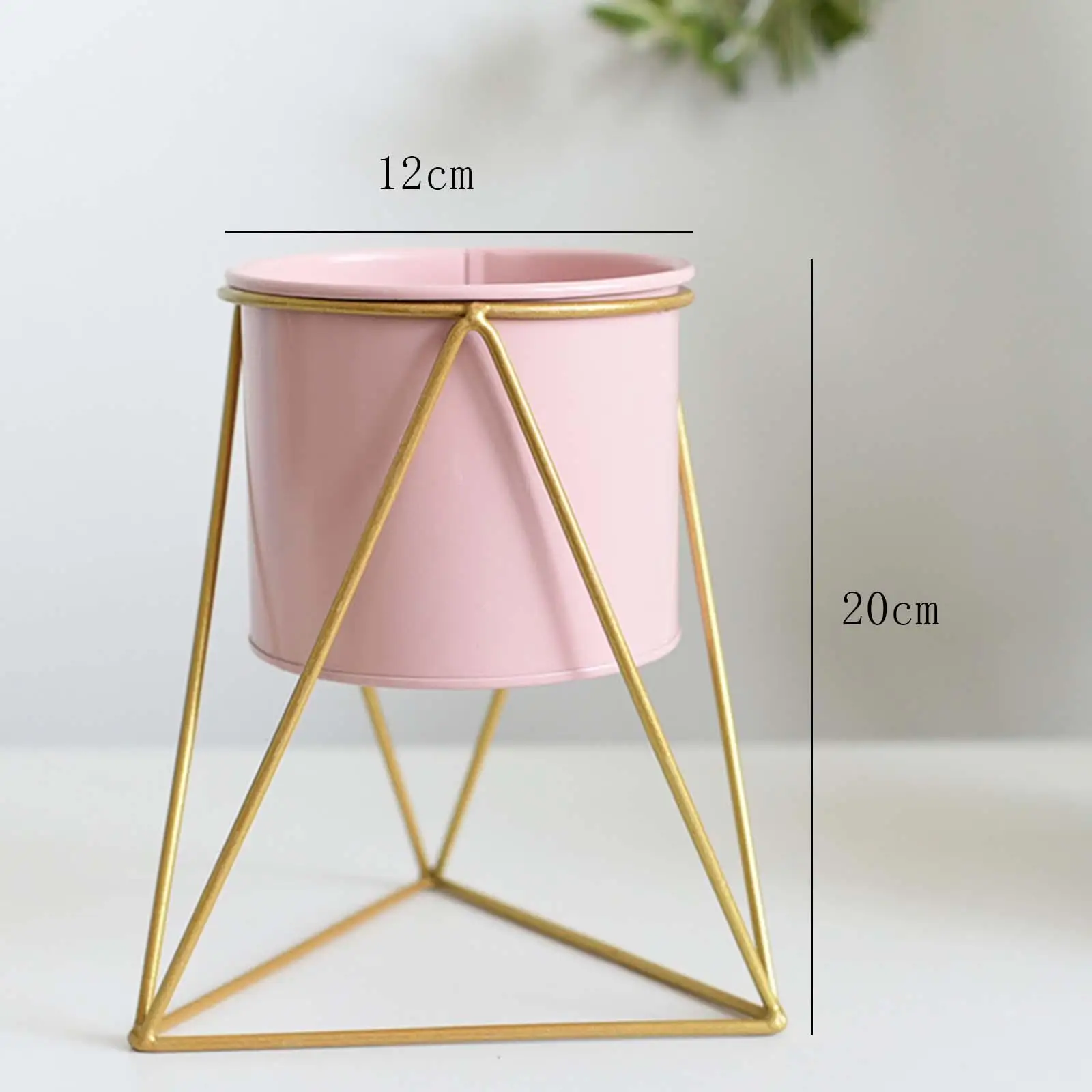 Plant Holder Container Accessories Metal Flower Pot Stand Flower Pot Shelf for Garden Living Room Multiple Plant Patios Balcony