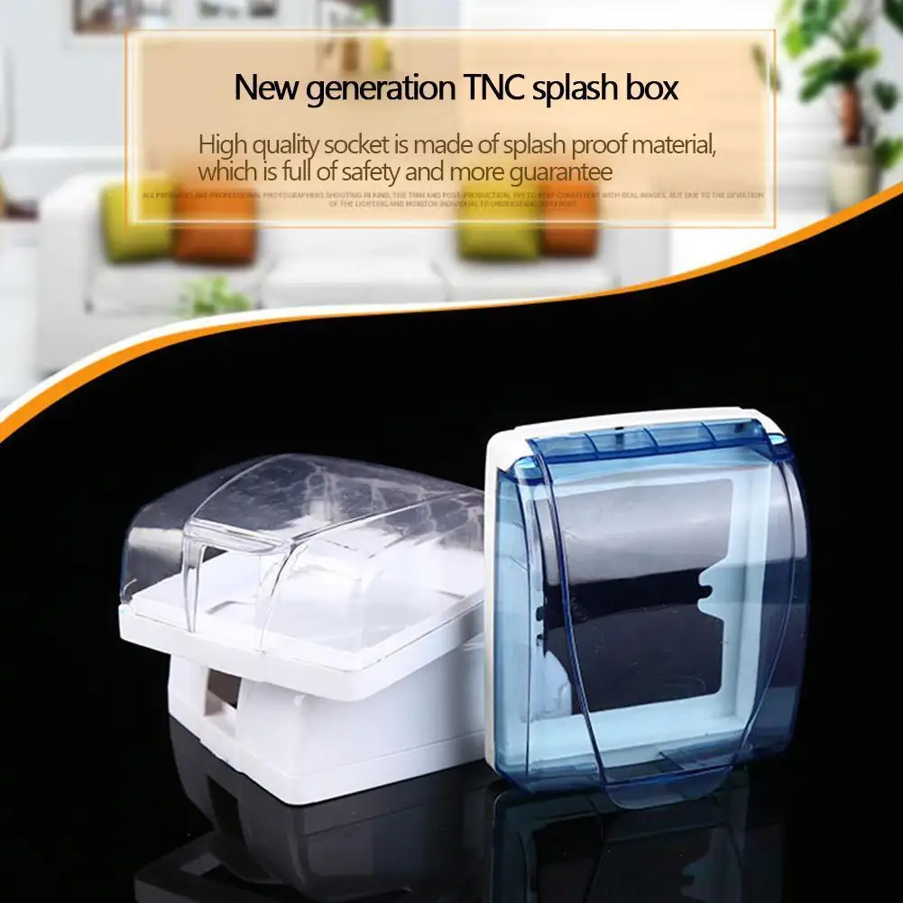 Plastic Wall Switch Waterproof Cover Box Wall Light Kitchen Cover Socket Flip Qulaity Panel Bathroom Doorbell Clear High