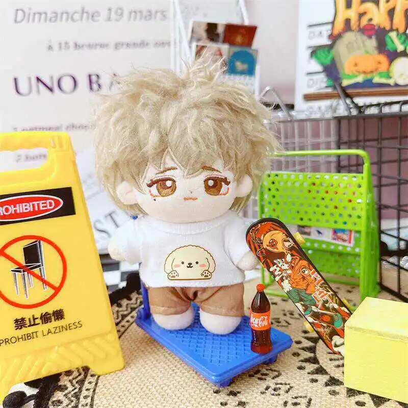 미니 인형 옷 강아지 코트 바지 티셔츠 세트, 귀여운 좋은 소년 세트, DIY, 여아용 봉제 인형 옷, 어린이 선물, 10cm