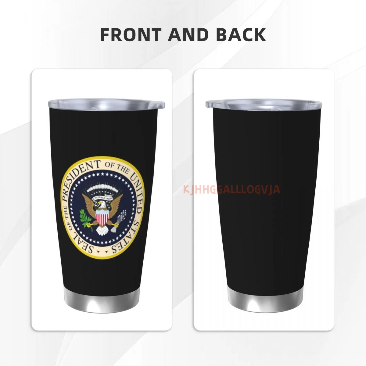 Seal Of The President Of The United States Insulated Stainless Steel Thermo Coffee Cup Mug Tumbler 20oz with Lid for Office Home