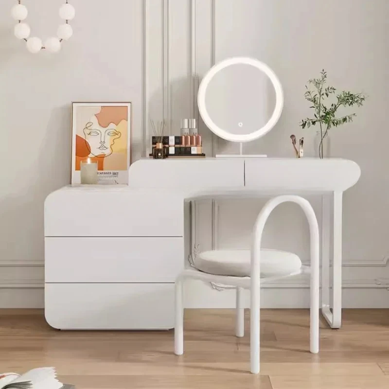 Vanity White Dresser Cabinet Storage Drawer Luxury Modern Makeup Table White Organizer Tocador Mueble Mobili Per Camera Da Letto Lj50Dt