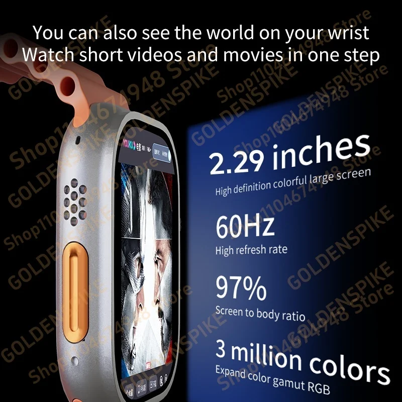 DW100 Pro Upgrade S10 Ultra 3 max Smartwatch Touch ID Smart Watch With Amoled Screen Android 10.0 System GPS WIFI NFC Compass 6