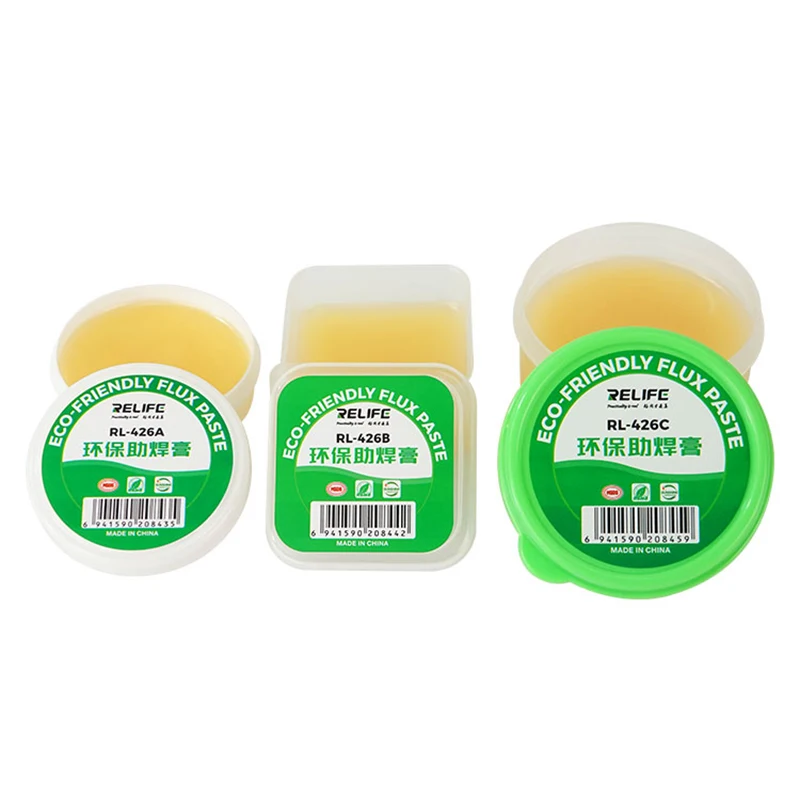 RELIFE RL-426A/B/C 30g 40g 80g High Purity Environmentally Friendly Soldering Paste For Repairing Electronic Components BGA Chip