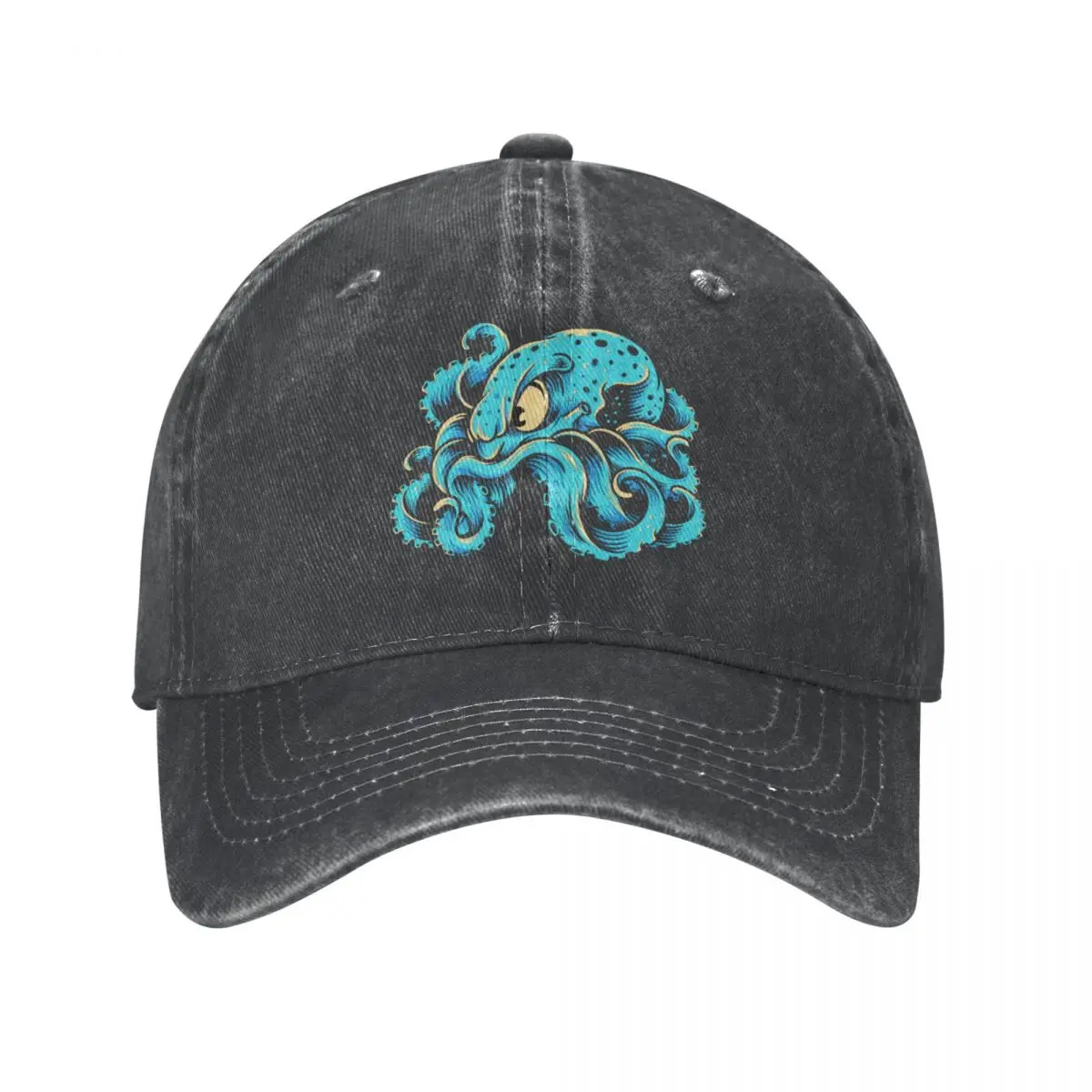 

Furious Blue KrakenCap Cowboy Hat Cap hat Sun cap Men golf wear Women's