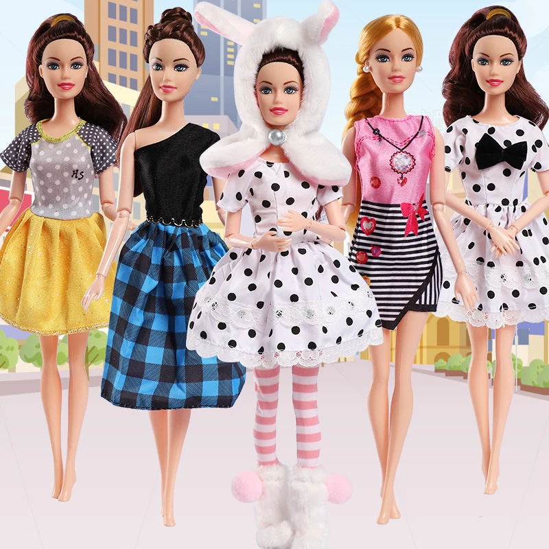 Ropa De Vestir A La Moda Para Muñeca Barbie Bjd De 30cm, Accesorios De  Ropa, Juguetes Cutie De Arcoíris Para Niñas, Falda, Calcetín, Armario De  Vestir | islamiyyat.com