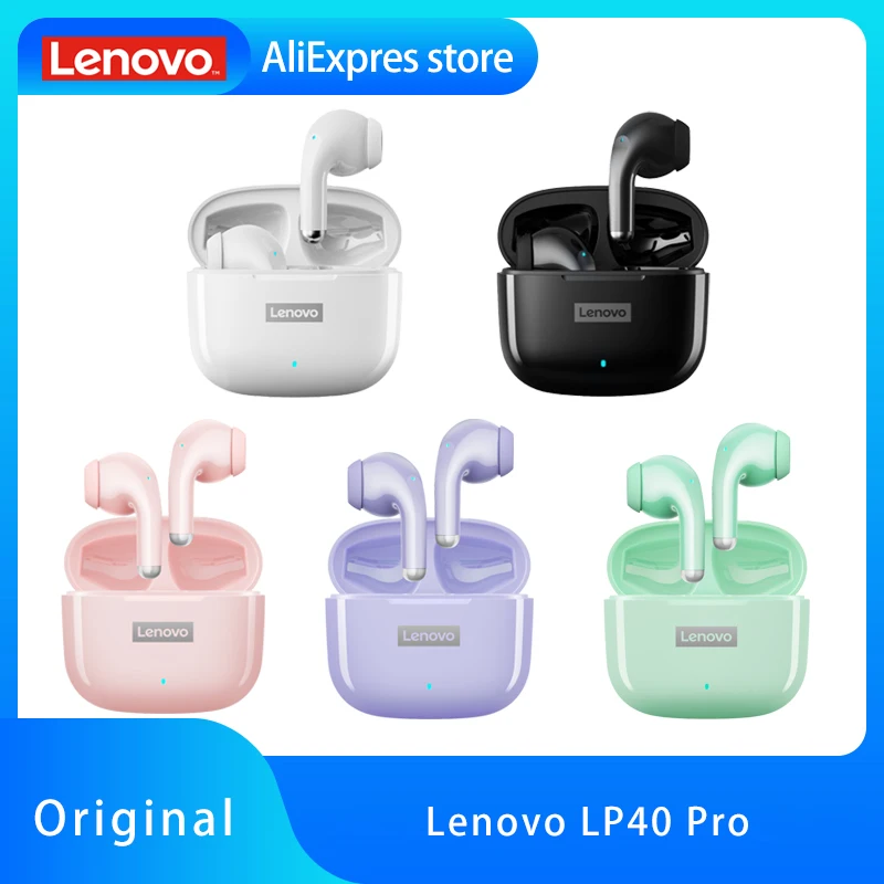 Original Lenovo LP40 Pro TWS Wireless Headphones Bluetooth 5.1 ...