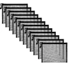 12 Pieces Mesh Bags Black Mesh Zipper Pouch Makeup Bags Cosmetic Travel Organizer Bags Pencil Case 1
