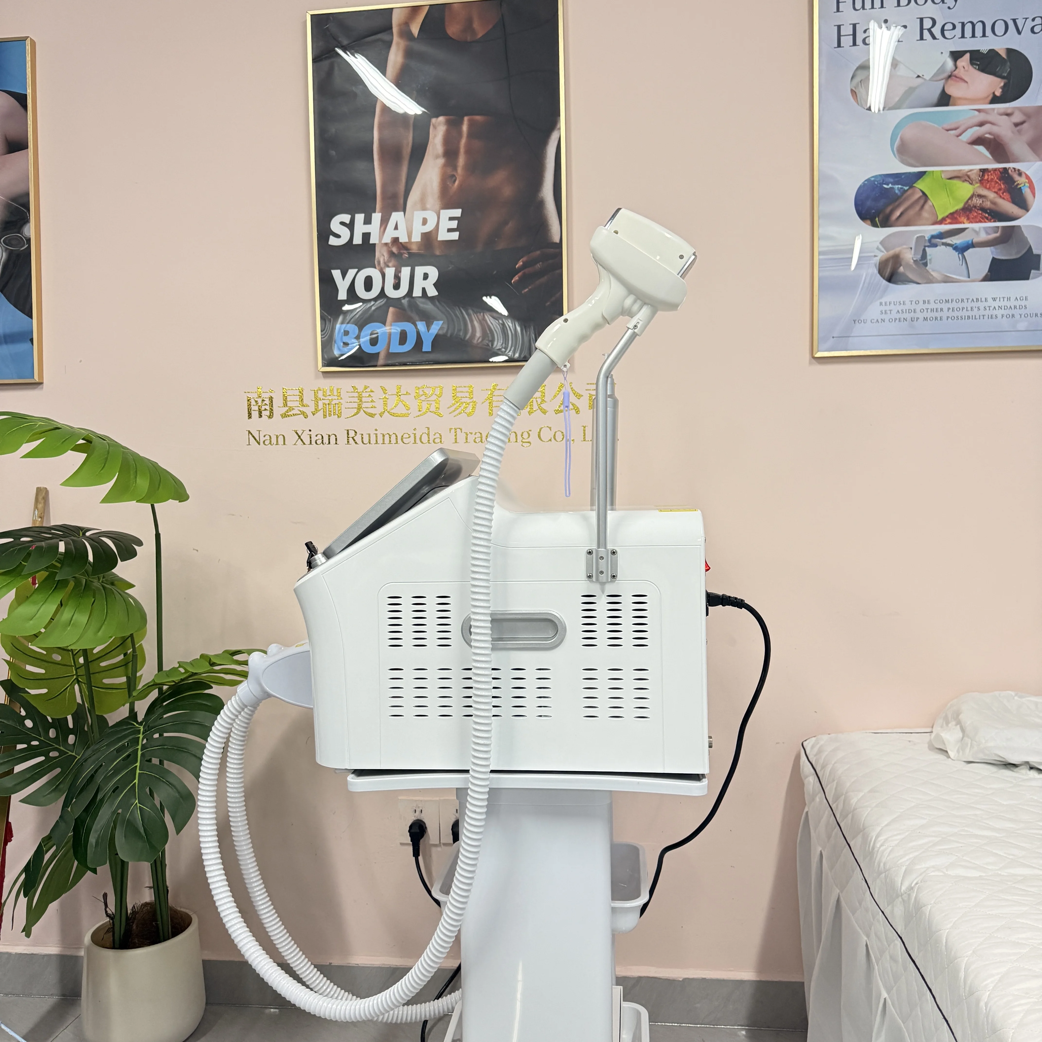 Professional 2 IN 1 10Bars Diode Laser 5000w Hair Removal Device FAC Laser Picosecond Tattoo Removal Permanent Hair Removal 5