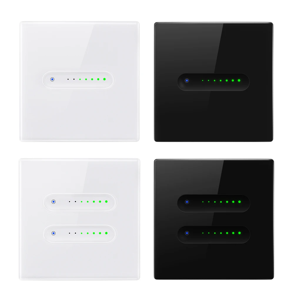 WiFi Smart Dimmer Switch,Groove design with Sliding Indicator Light,Support Brig