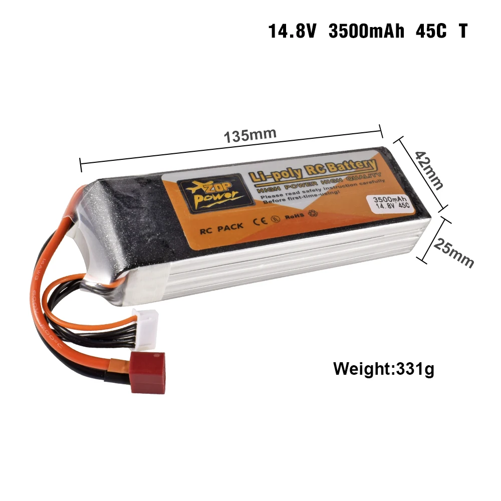 Détail des spécifications sur l'étiquette de la batterie LiPo 3S 11.1V pour voiture RC, indiquant 1800-5000mAh et 30C/45C.