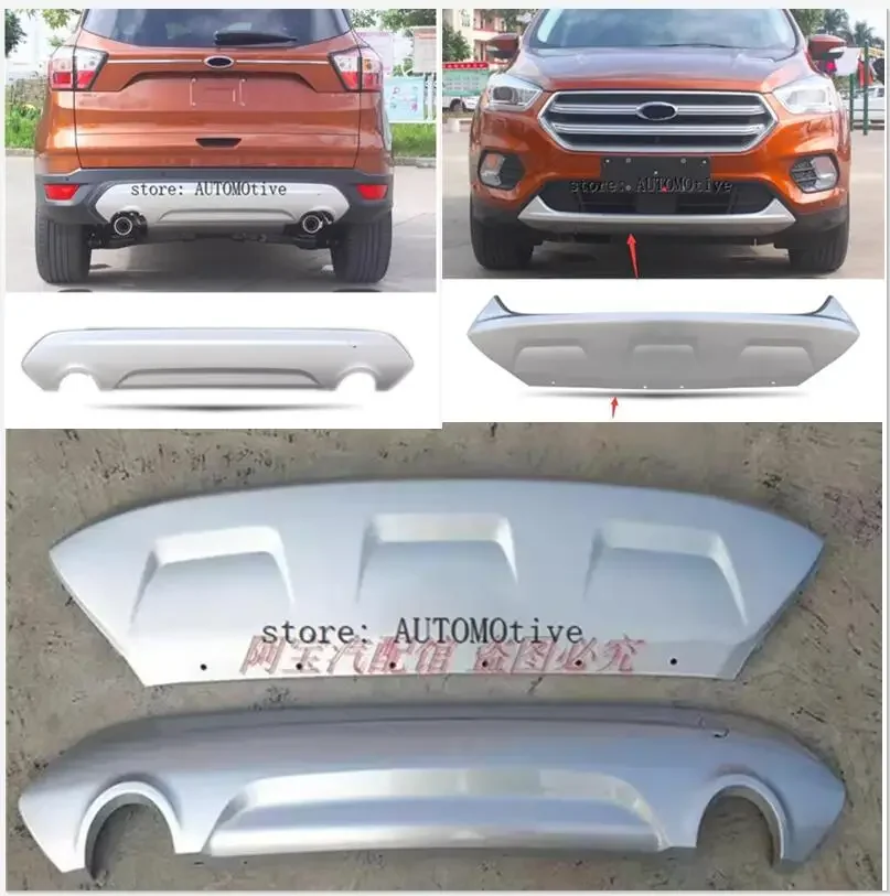 

2015 2016 2017 2018 Ford kuga Escape ABSSUV автомобиль высшего качества ABS передний задний бампер Защитная противоскользящая пластина