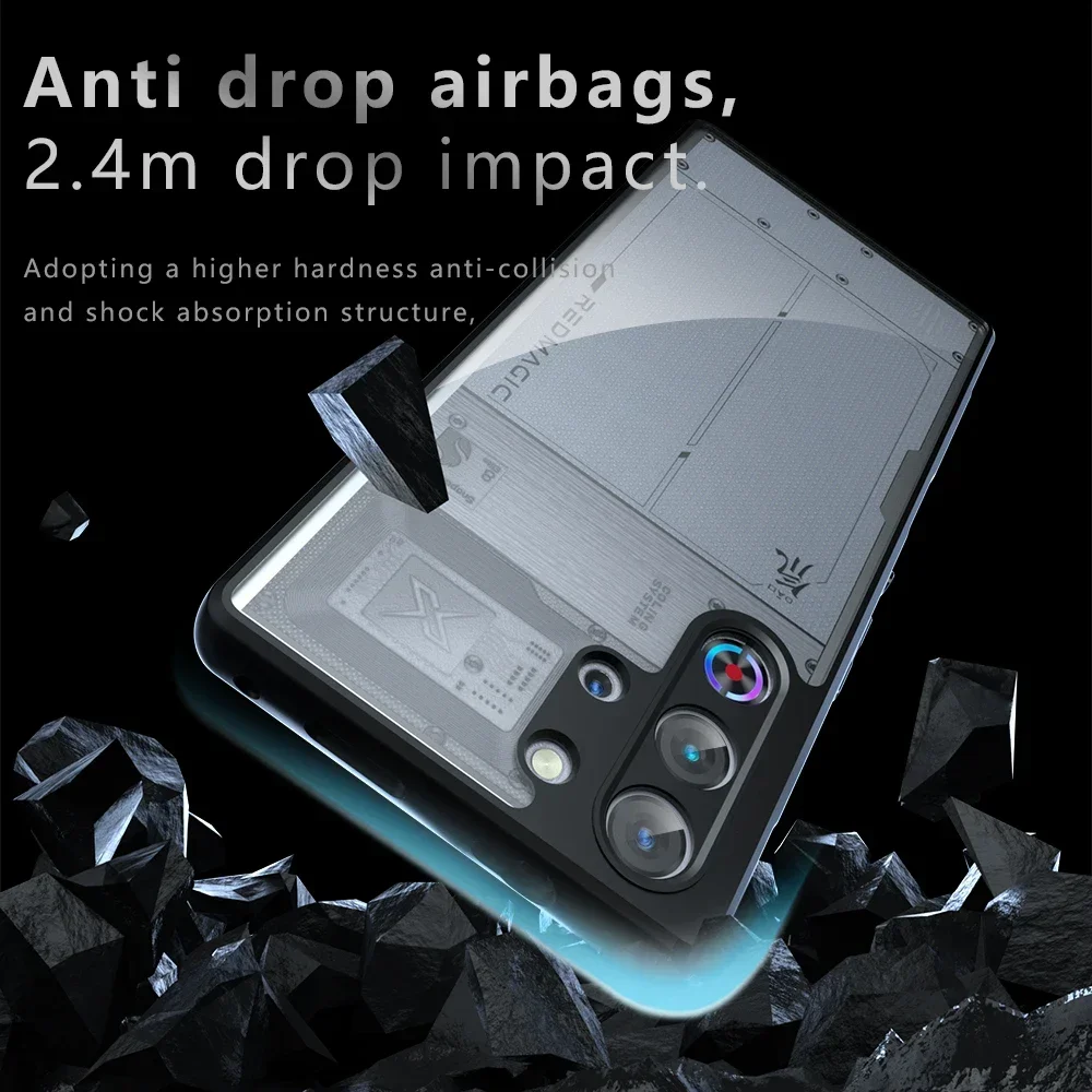 غطاء شفاف وشفاف غير لامع لهاتف Nubia Red Magic 10...