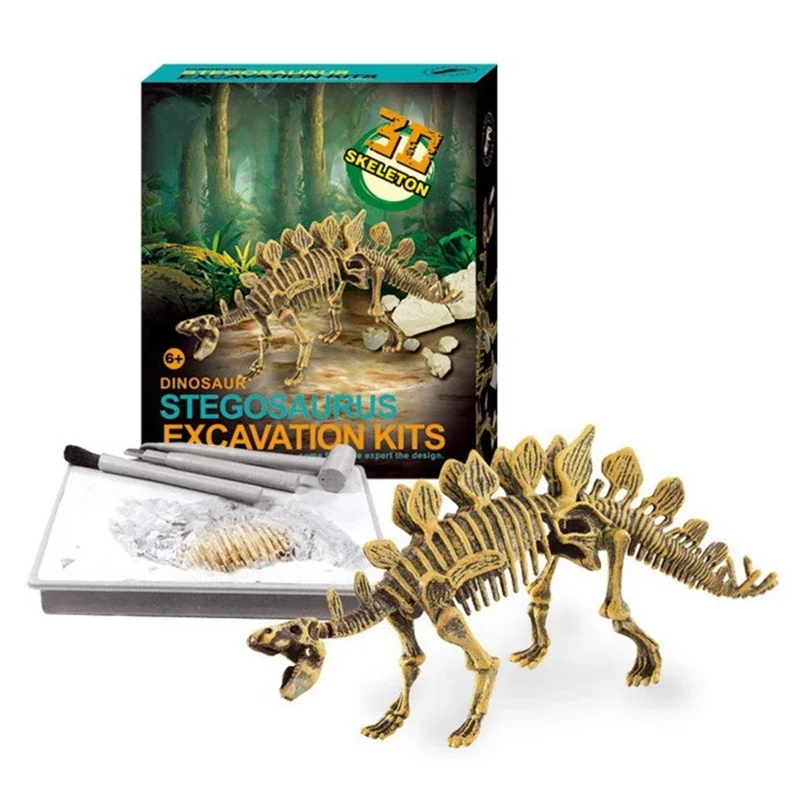Dinosaur Fossil Excavation Kits Education Archeology Exquisite Jurassic Toy Set Game Action Children Figure Skeleton Model Gift 4