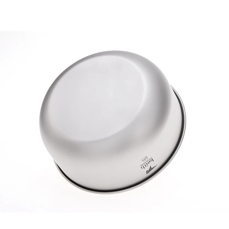 Keith Titanium Bowl Camping Salad Tableware Large Soup Bowls Food Container Outdoor Hiking Travel Picnic Cookware Bowl 1.8L 3