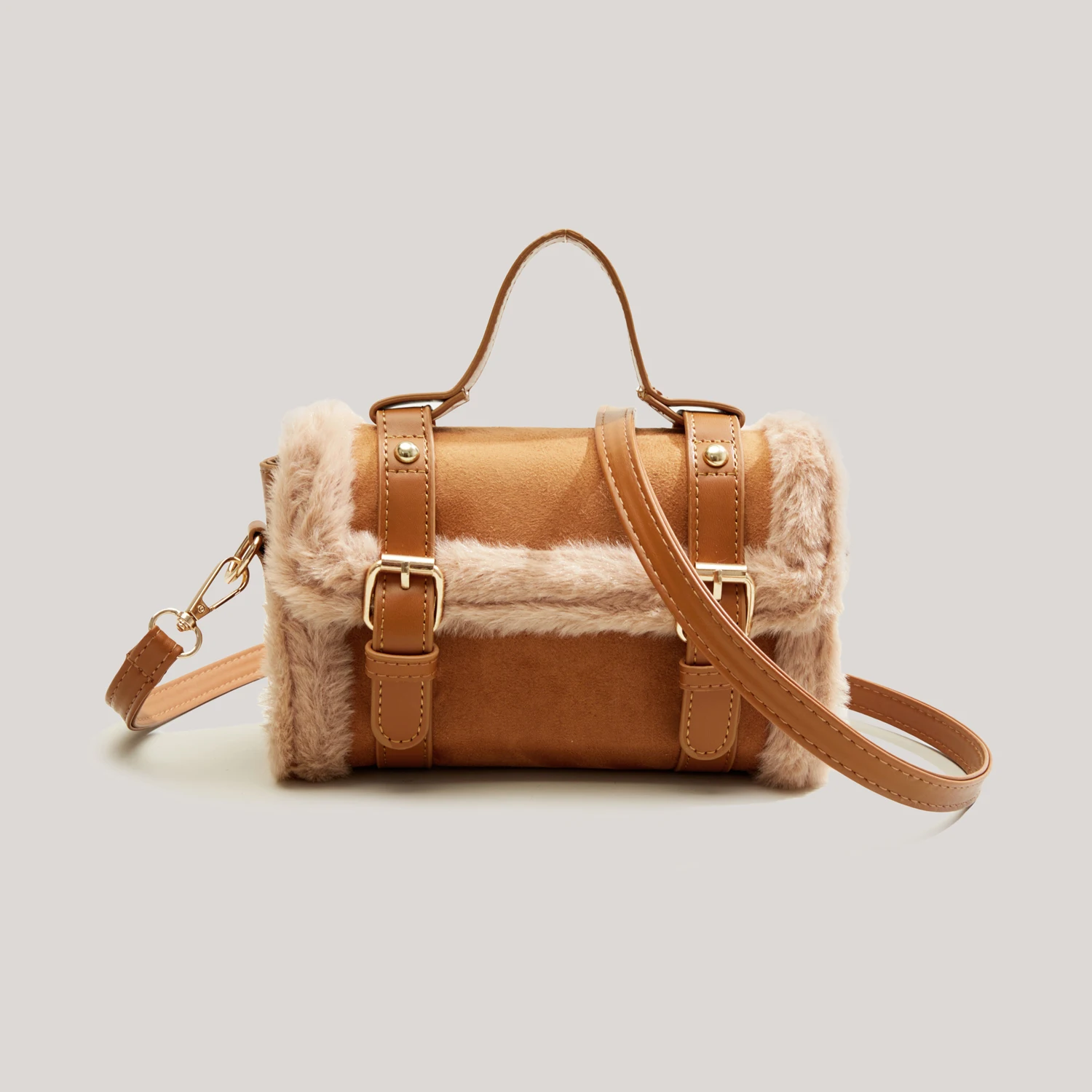 

Новинка 2024, женские меховые сумки из ягненка, квадратная плюшевая сумка, сумка через плечо, дизайнерская Роскошная брендовая сумка, бесплатная доставка