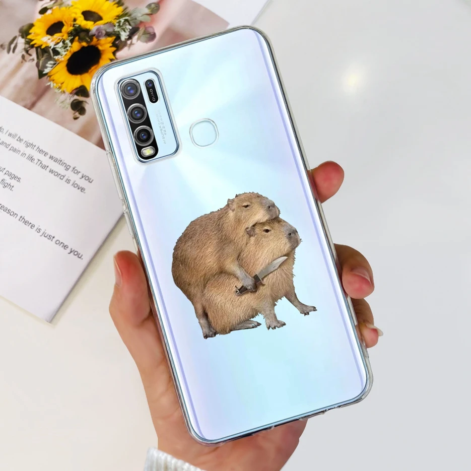 Fashionable Painted Clear Silicone Soft TPU Phone Case Cover