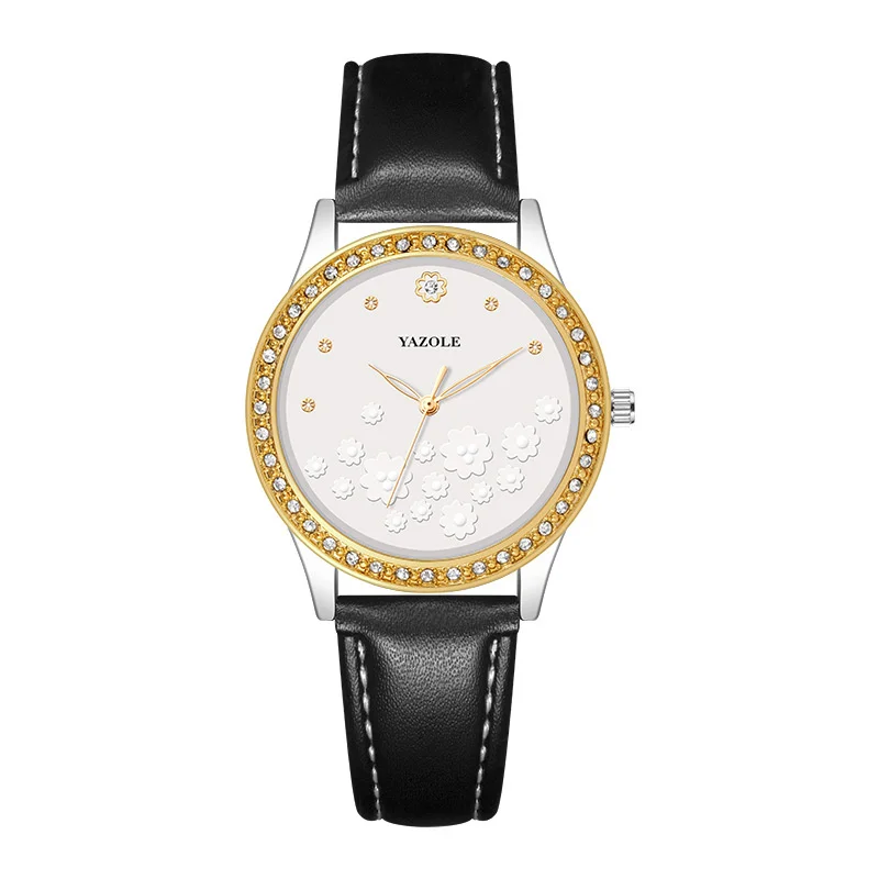 

Quartz Watches For Women's Leather Watch Strap Waterproof Glow Fashion Simple Diamond Versatile Women's Quartz Watches