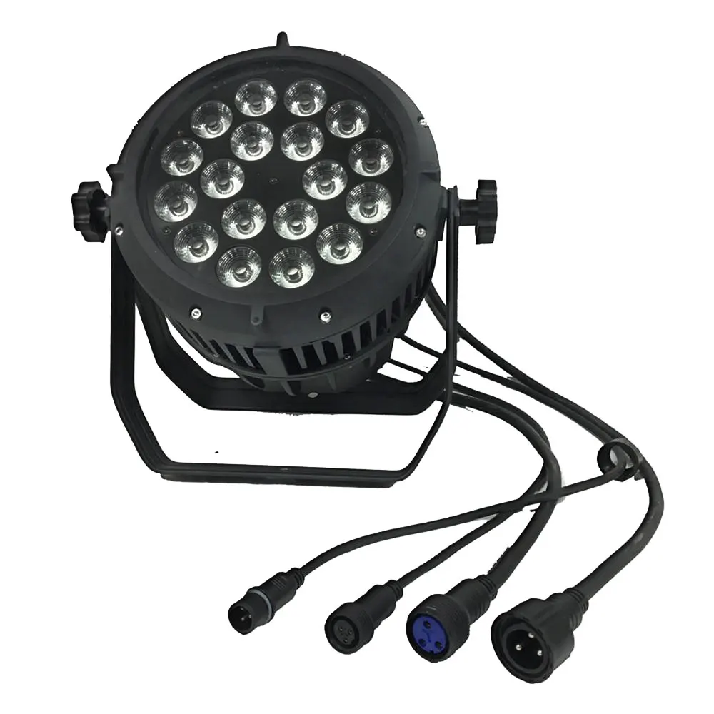 

Outdoor Rgb stage lighting equipment professional 18X18W RGBWA UV 6IN1 Waterproof LED Par Light for Stage Event Show Light